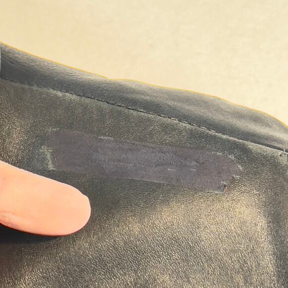 Colebrook Co. Lined Leather Coat Men's Large Drawstring Waist Cinch Zip & Snap - Picture 4 of 16